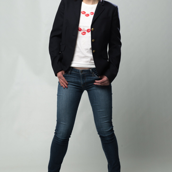 Eileen Marie - Heart of Kisses Tee in White - Picture 5 of 8